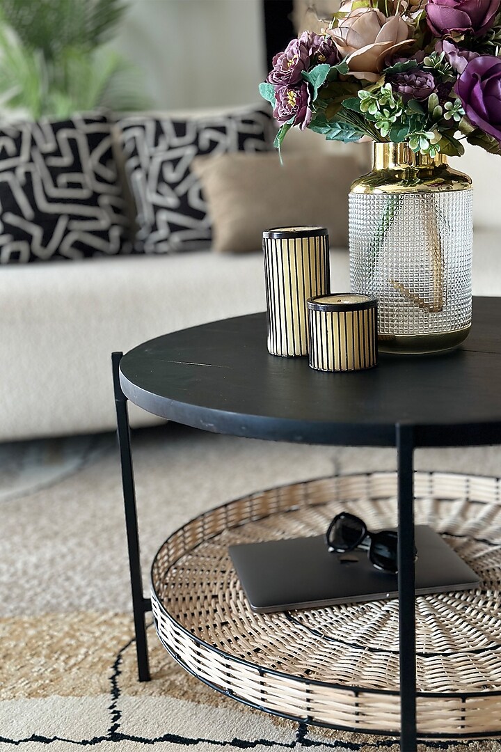 Charcoal Wood and Iron Center Table by Mason Home at Pernia's Pop Up Shop