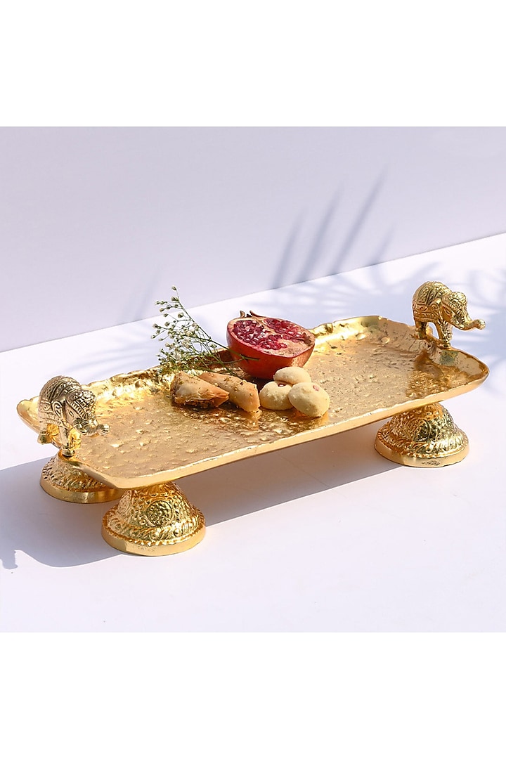 Gold Elephant Tray by Mason Home