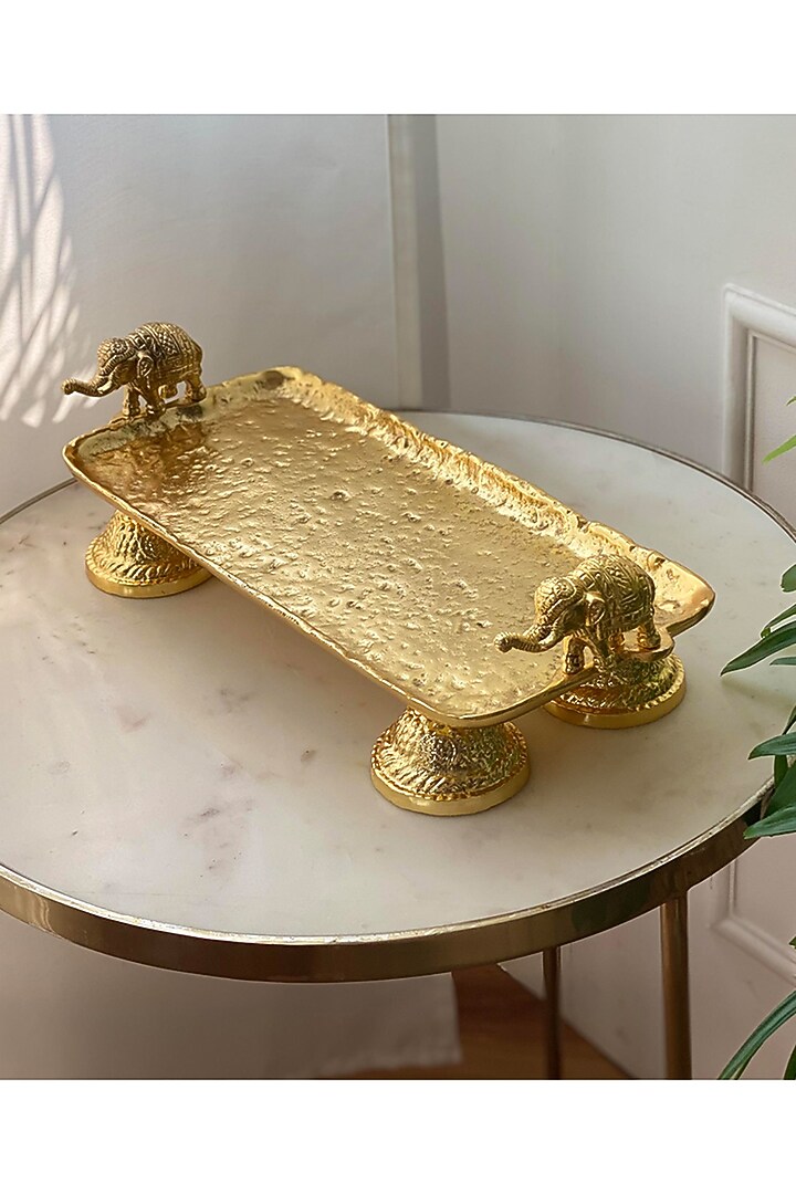 Gold Elephant Tray by Mason Home at Pernia's Pop Up Shop