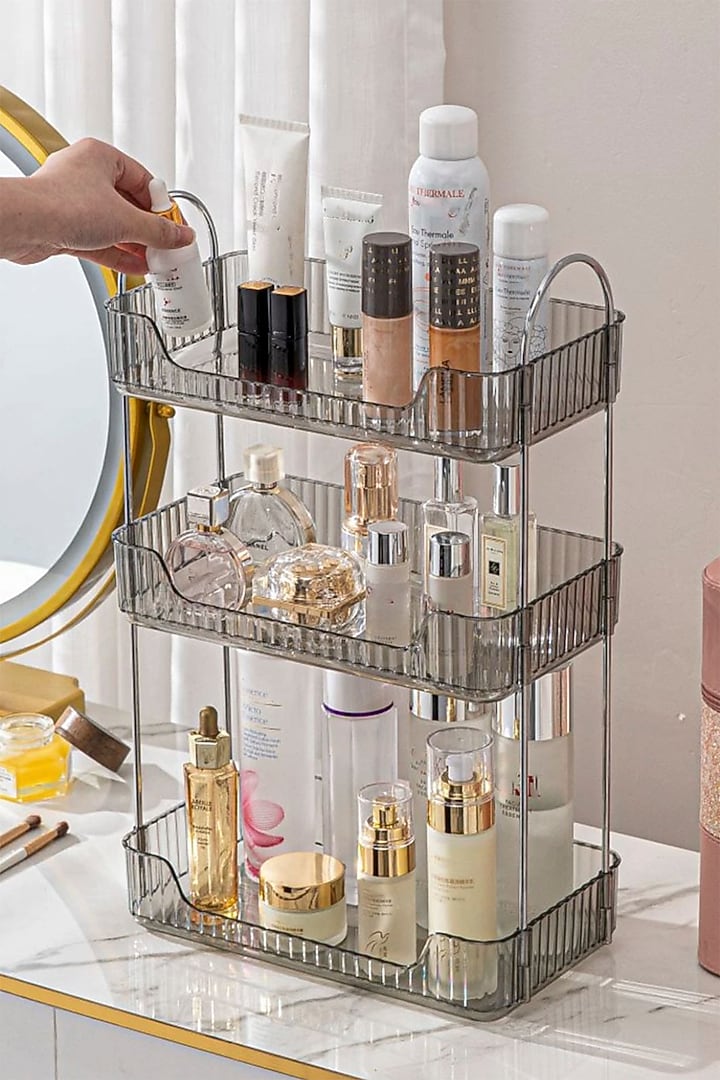 Grey Plastic & Metal Organizers by Mason Home at Pernia's Pop Up Shop