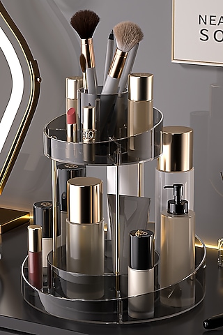 Smoky Grey Plastic & Metal Accessory Organizers by Mason Home