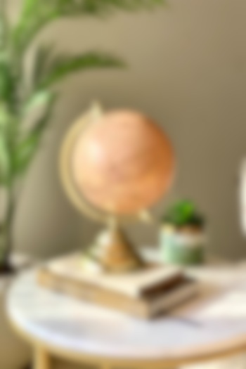 Peach & Gold Iron & Paper Nicolo Globe by Mason Home at Pernia's Pop Up Shop