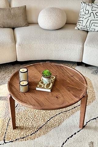 Brown Acacia Wood Coffee Table by Mason Home