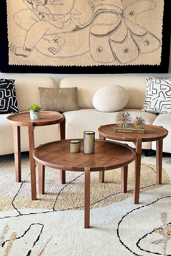 Brown Acacia Wood Table by Mason Home at Pernia's Pop Up Shop