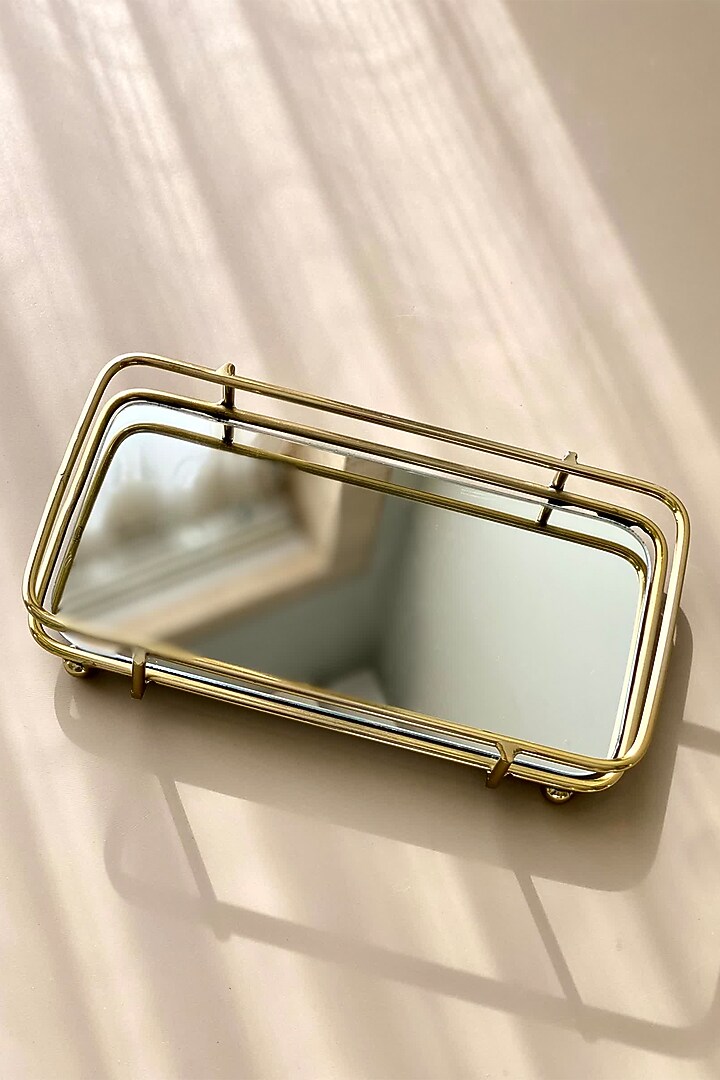 Gold Stainless Steel Napkin Tray by Mason Home at Pernia's Pop Up Shop