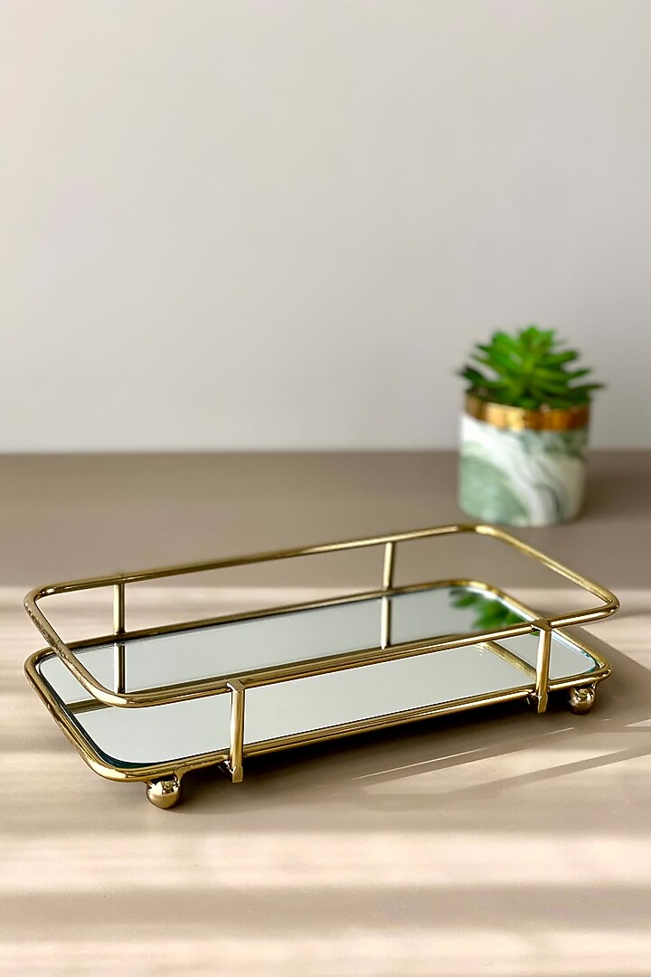 Gold Stainless Steel Napkin Tray by Mason Home at Pernia's Pop Up Shop