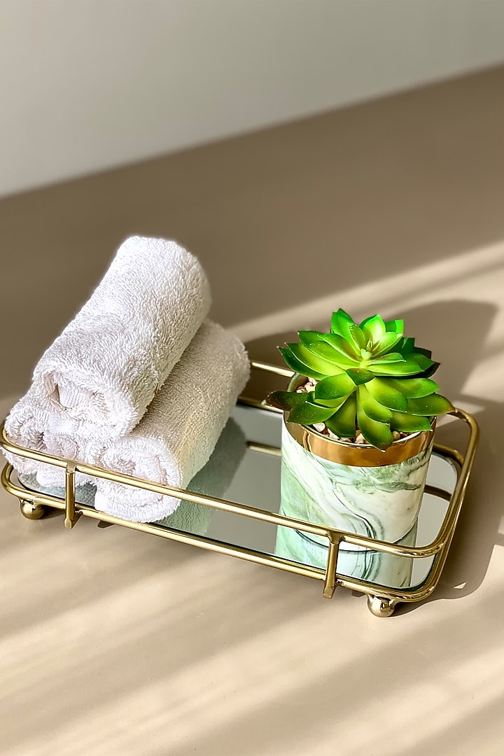 Gold Stainless Steel Napkin Tray by Mason Home at Pernia's Pop Up Shop