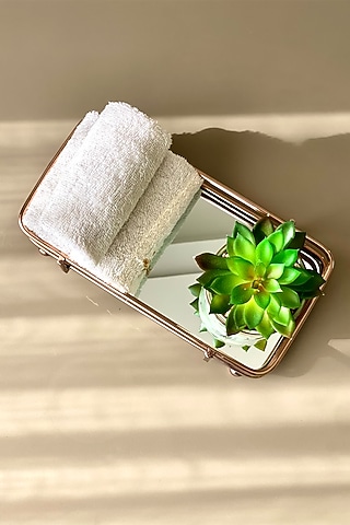 Rose Gold Stainless Steel Napkin Tray by Mason Home