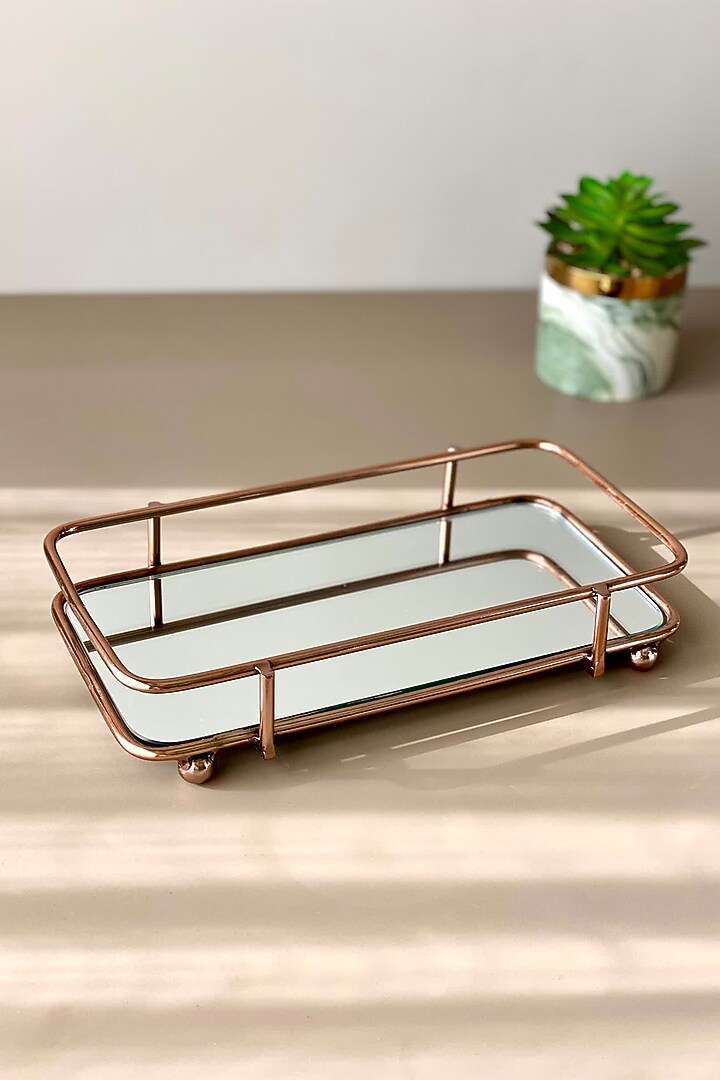 Rose Gold Stainless Steel Napkin Tray by Mason Home at Pernia's Pop Up Shop