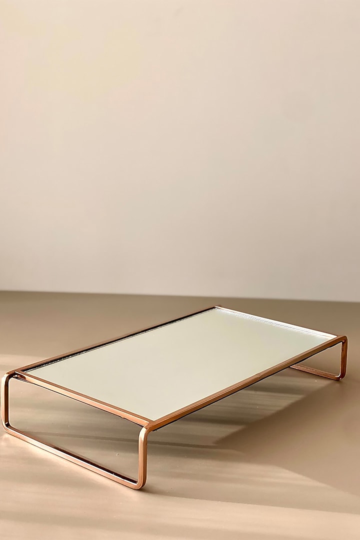 Rose Gold Stainless Steel Accessory Tray by Mason Home at Pernia's Pop Up Shop