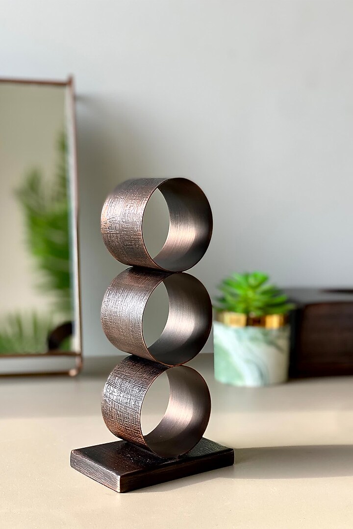 Antique Copper Stainless Steel Napkin Ring Holder by Mason Home at Pernia's Pop Up Shop