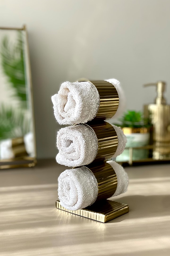 Gold Stainless Steel Napkin Ring Holder by Mason Home at Pernia's Pop Up Shop