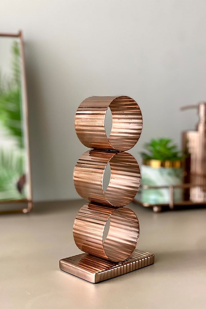 Rose Gold Stainless Steel Napkin Ring Holder by Mason Home at Pernia's Pop Up Shop