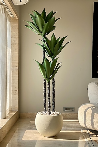 Green PVC & Fabric Artificial Plant by Mason Home