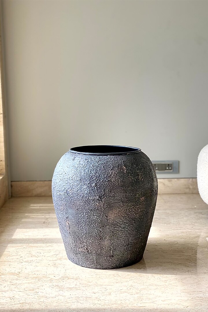 Ash Grey Iron Planter by Mason Home at Pernia's Pop Up Shop