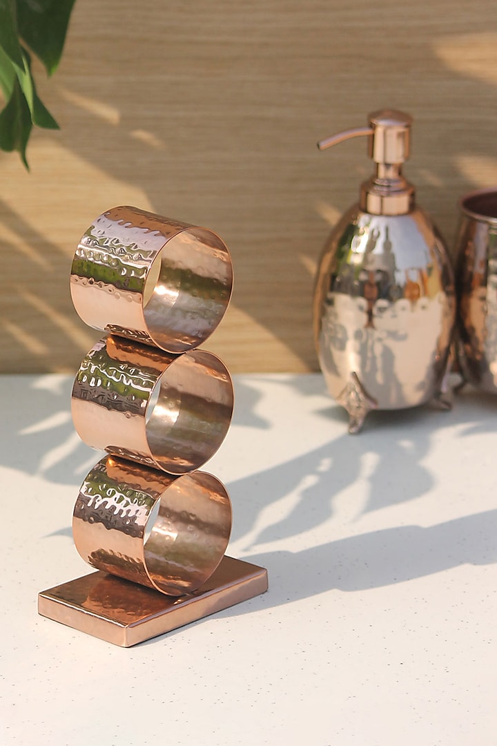 Rose Gold Stainless Steel Napkin Holder by Mason Home at Pernia's Pop Up Shop