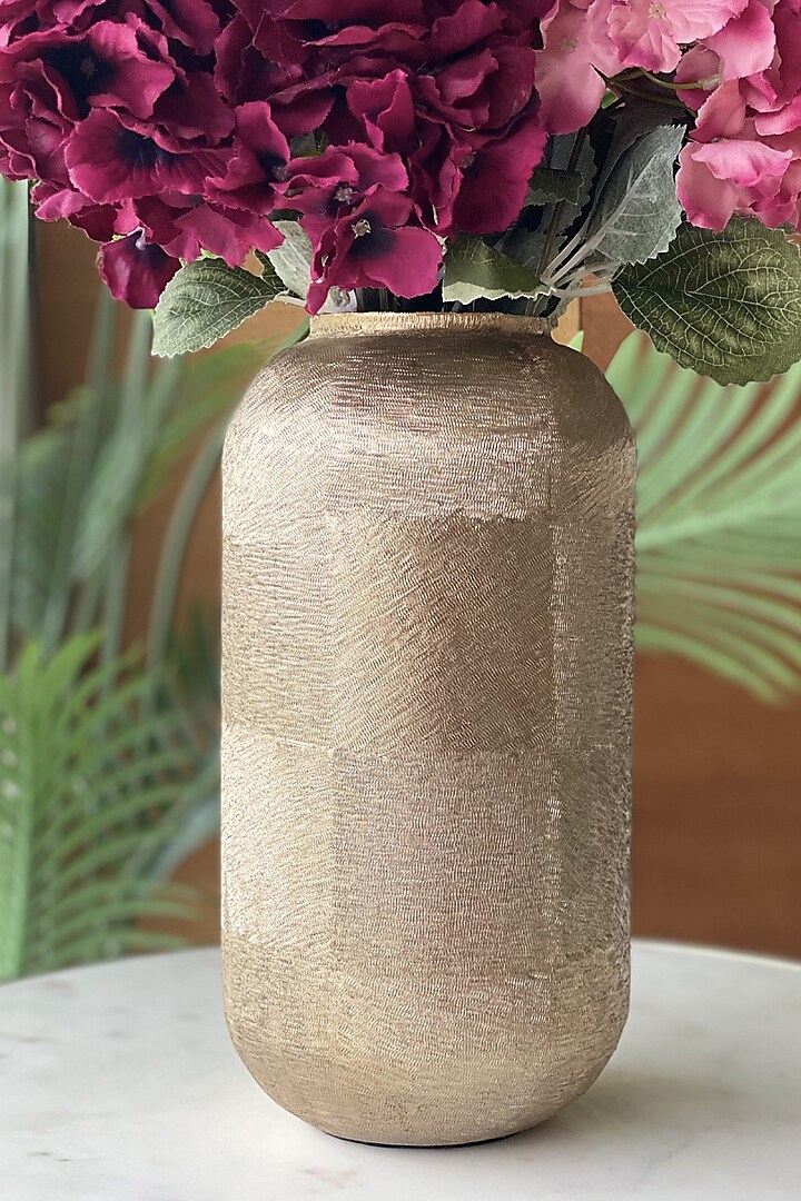 Gold Aluminium Vase by Mason Home
