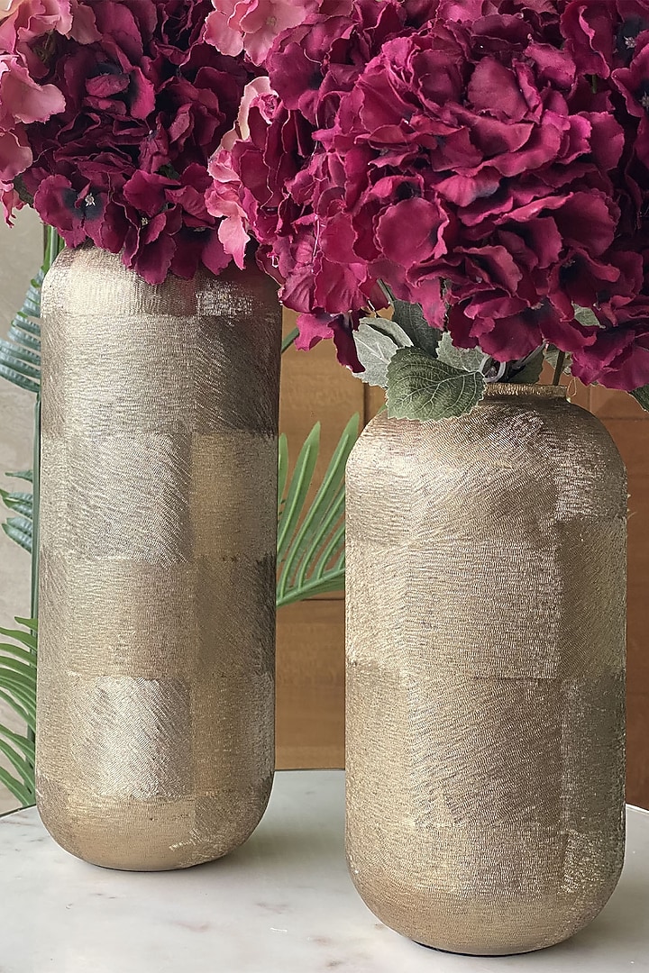 Gold Aluminium Vase by Mason Home at Pernia's Pop Up Shop