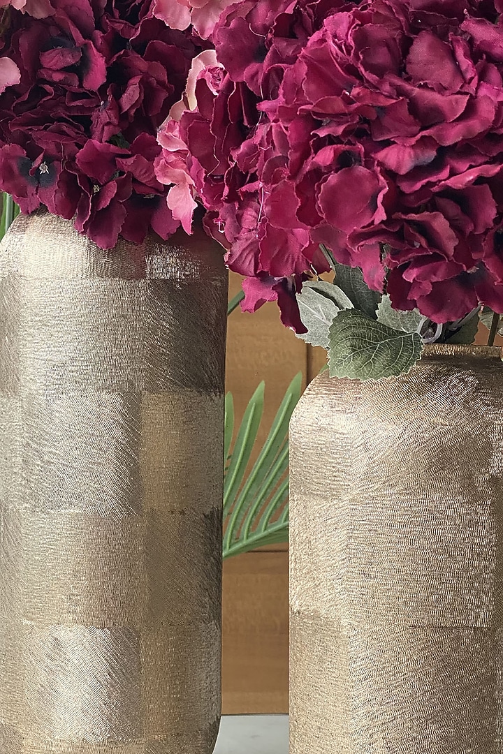 Gold Aluminium Vase by Mason Home at Pernia's Pop Up Shop