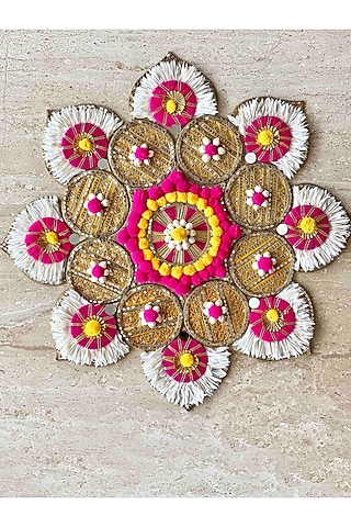Multi-Colored Plastic Rangoli by Mason Home