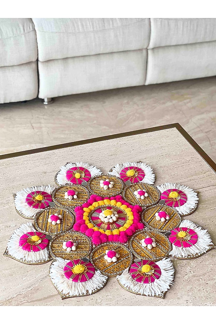 Multi-Colored Plastic Rangoli by Mason Home at Pernia's Pop Up Shop