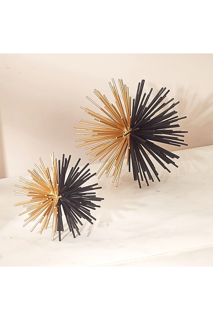 Black & Gold Iron Table Top Accent Set by Mason Home at Pernia's Pop Up Shop