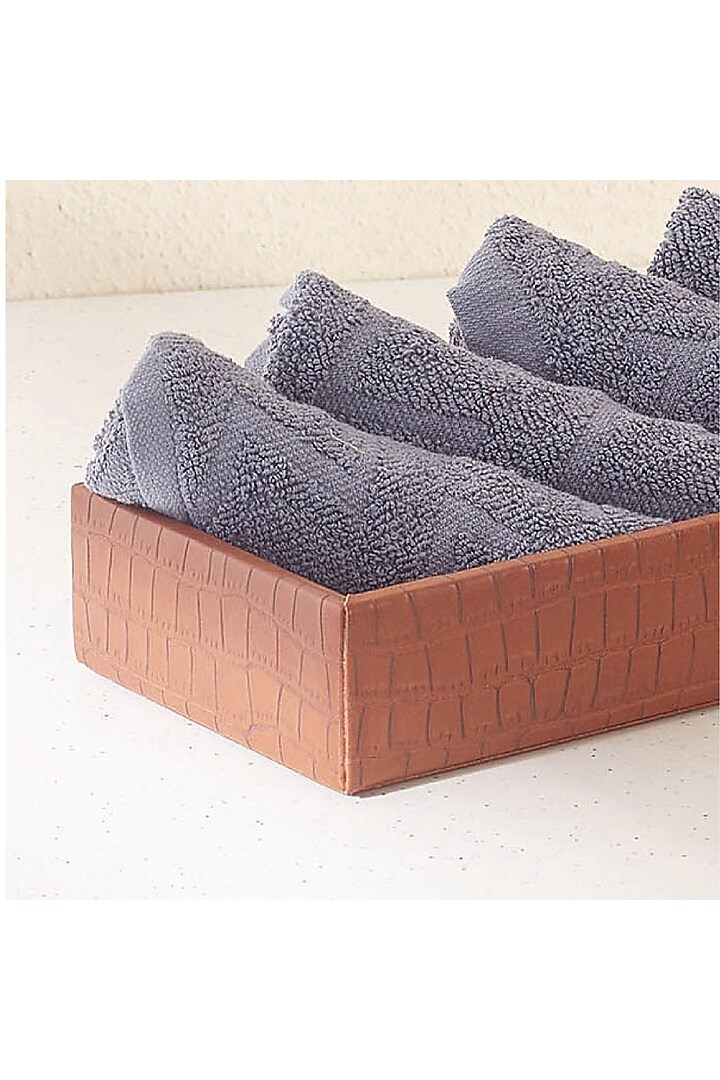 Brown Vegan Leather Tray by Mason Home at Pernia's Pop Up Shop