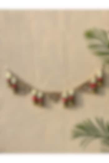 Multi-Colored Artificial Flower & Bead Embellished Handcrafted Toran by Mason Home at Pernia's Pop Up Shop