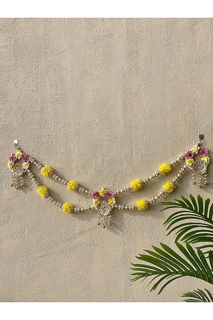 Multi-Colored Artificial Flower Handcrafted Toran by Mason Home