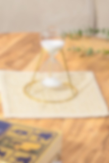 Gold Glass & Iron Gilded Hourglass by Mason Home at Pernia's Pop Up Shop