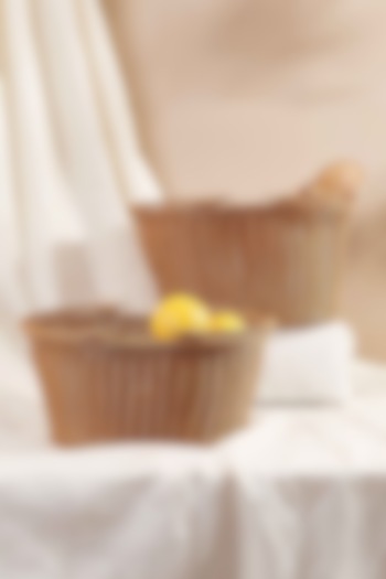 Brown PVC Plastic Rattan Basket Set by Mason Home at Pernia's Pop Up Shop