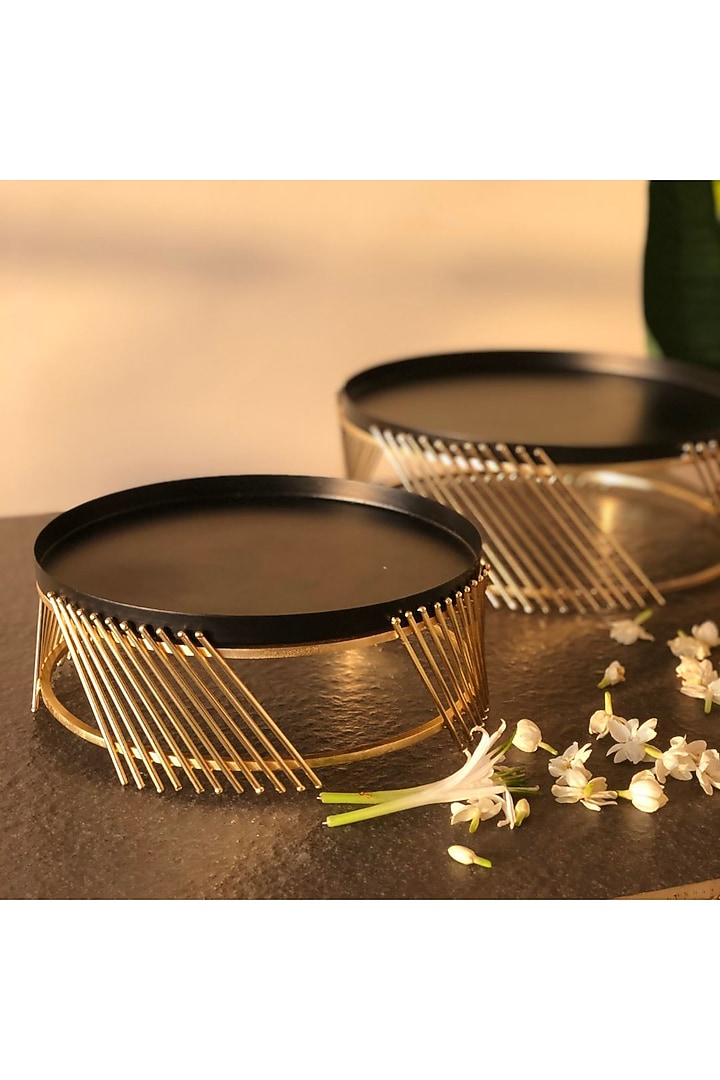 Black & Gold Aluminium Stand by Mason Home at Pernia's Pop Up Shop