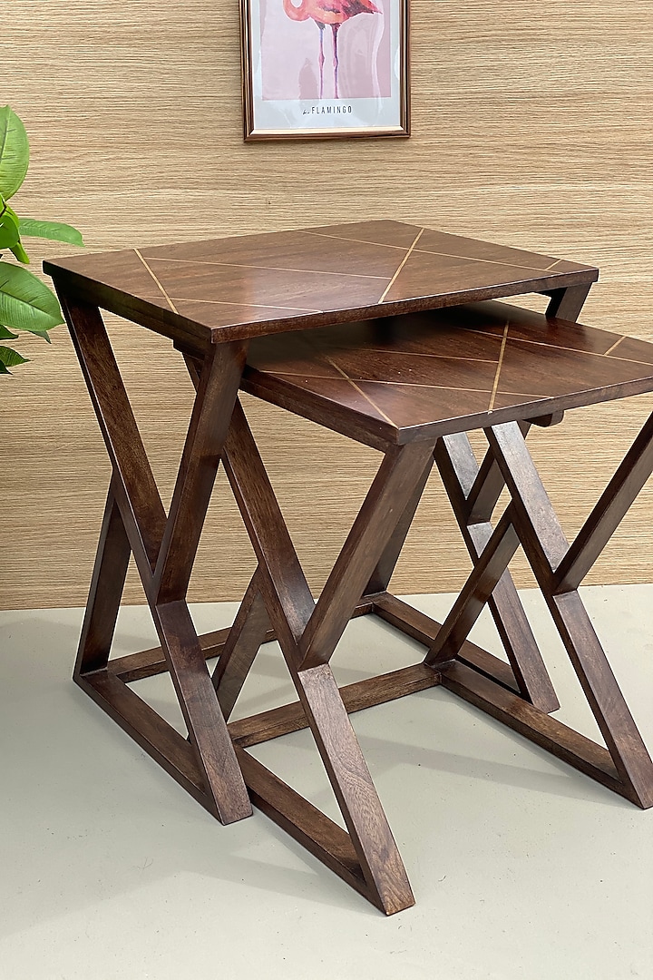 Brown Nesting Tables (Set of 2) by Mason Home