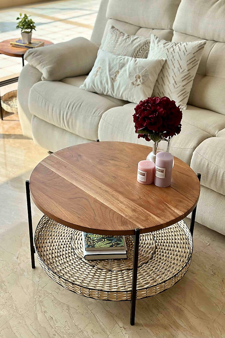 Manila Rattan & Acacia Centre Table by Mason Home at Pernia's Pop Up Shop