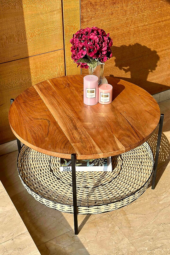 Manila Rattan & Acacia Centre Table by Mason Home at Pernia's Pop Up Shop