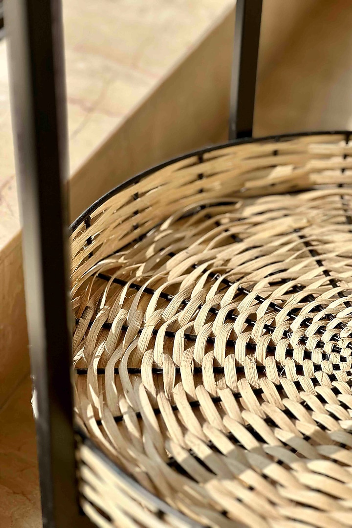 Manila Rattan & Acacia Side Table by Mason Home at Pernia's Pop Up Shop