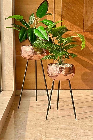 Arizona Rose Gold Planter (Set of 2) by Mason Home