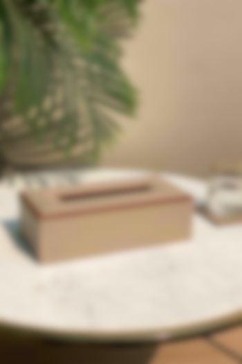 Naples Taupe Tissue Box by Mason Home