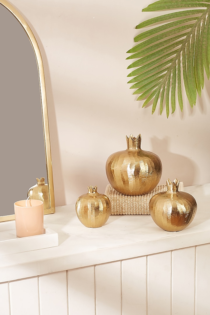 Gold Aluminium Vase by Mason Home at Pernia's Pop Up Shop
