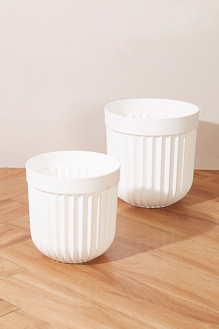 White PVC Planter by Mason Home at Pernia's Pop Up Shop