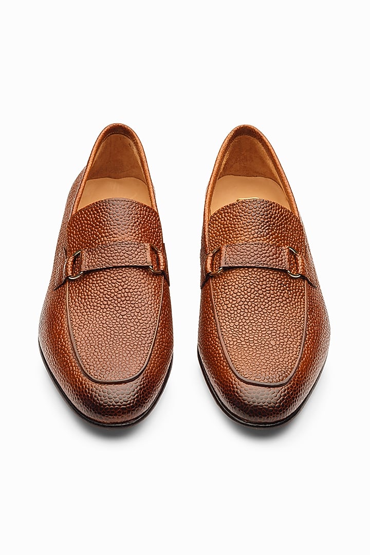 Cedar Colored Calf Leather Loafers by 3DM Lifestyle at Pernia's Pop Up Shop