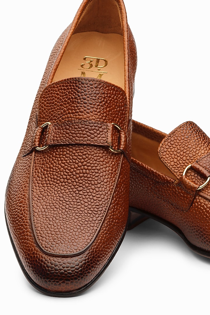 Cedar Colored Calf Leather Loafers by 3DM Lifestyle at Pernia's Pop Up Shop