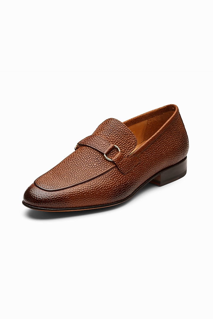 Cedar Colored Calf Leather Loafers by 3DM Lifestyle at Pernia's Pop Up Shop