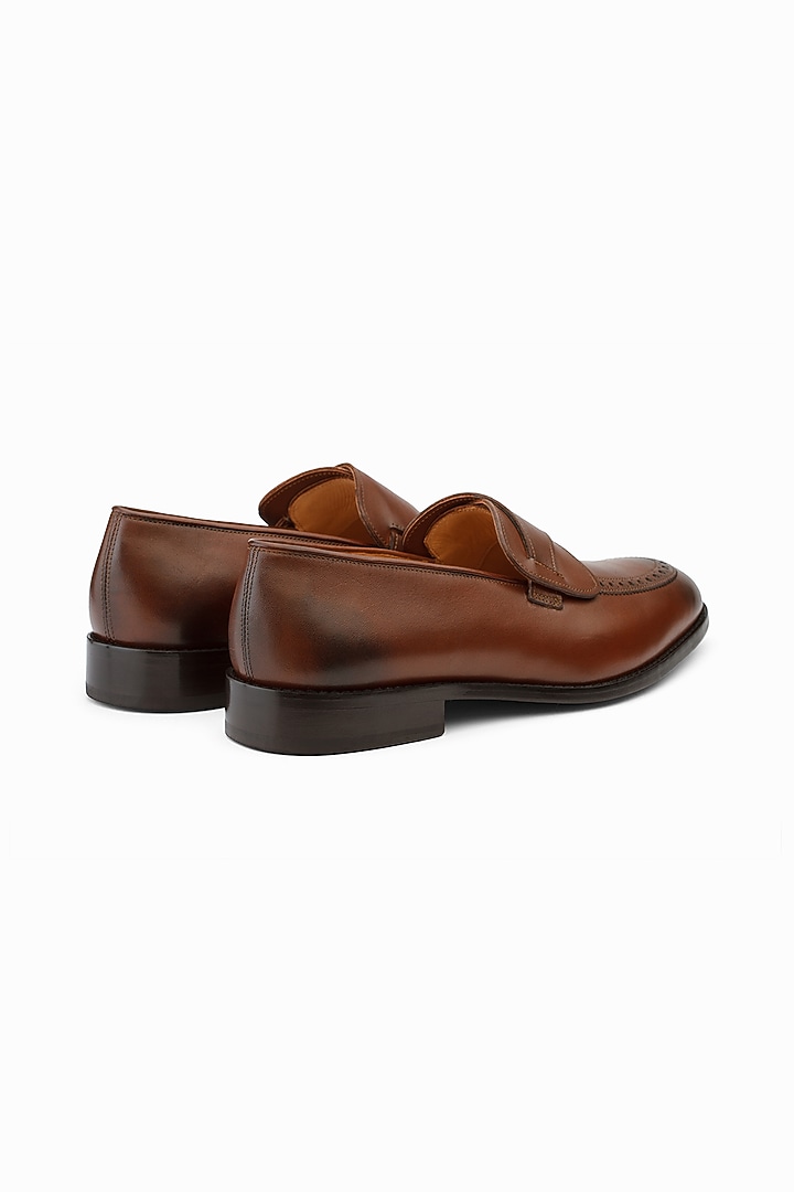 Dark Brown Leather Loafers by 3DM Lifestyle at Pernia's Pop Up Shop