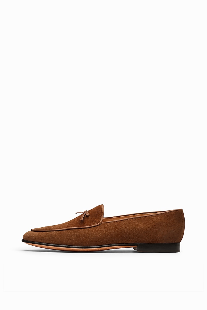 Cognac Brown Calf Leather Loafers by 3DM Lifestyle