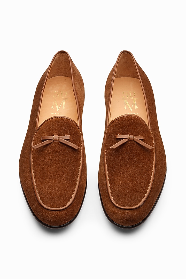 Cognac Brown Calf Leather Loafers by 3DM Lifestyle at Pernia's Pop Up Shop