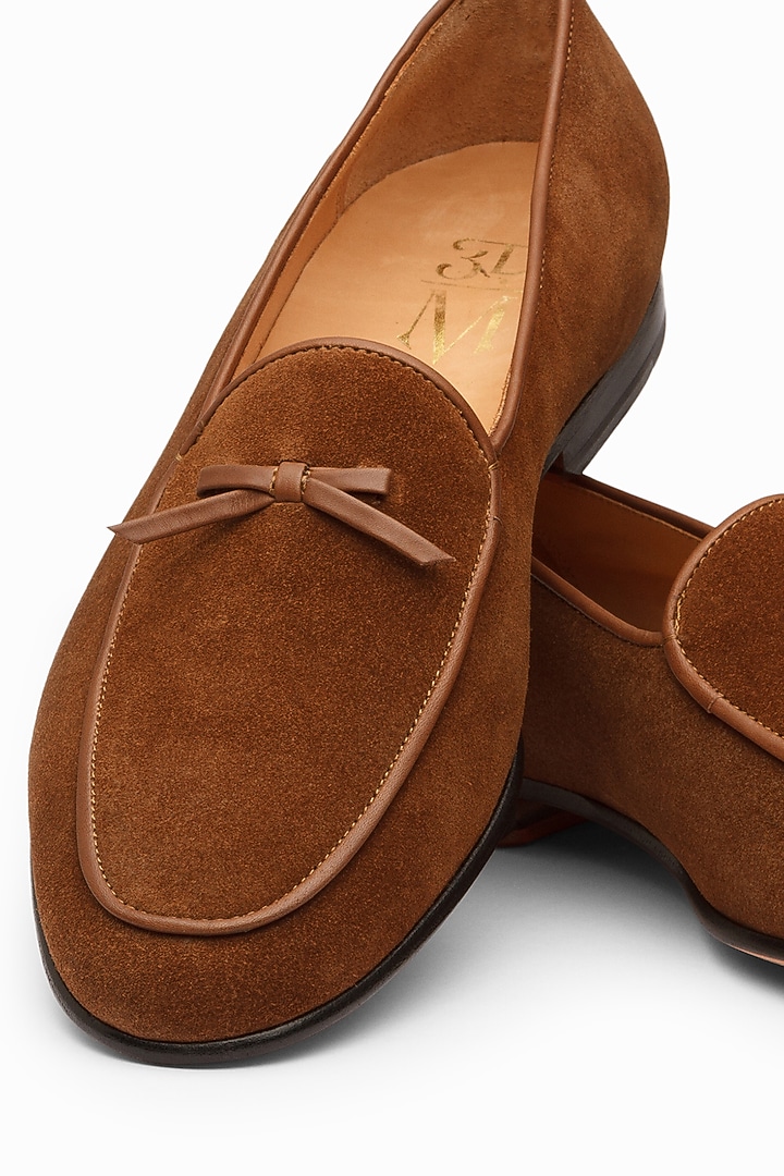 Cognac Brown Calf Leather Loafers by 3DM Lifestyle at Pernia's Pop Up Shop