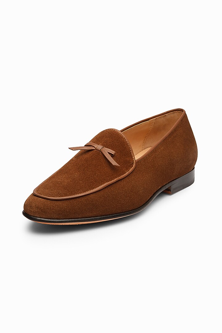 Cognac Brown Calf Leather Loafers by 3DM Lifestyle at Pernia's Pop Up Shop
