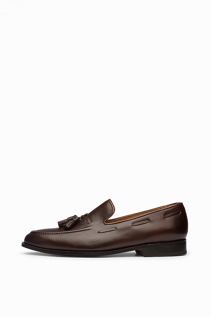 Dark Brown Calf Leather Loafers by 3DM Lifestyle