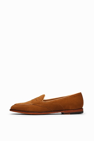 Tan Brown Calf Leather Loafers by 3DM Lifestyle